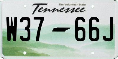 TN license plate W3766J