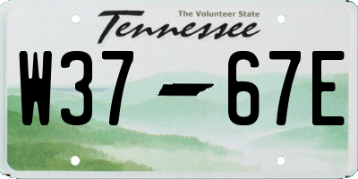 TN license plate W3767E