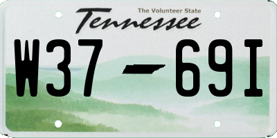TN license plate W3769I