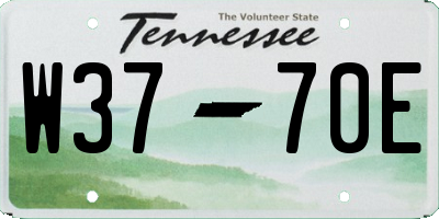 TN license plate W3770E