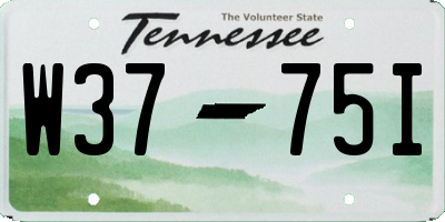 TN license plate W3775I