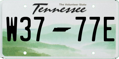 TN license plate W3777E