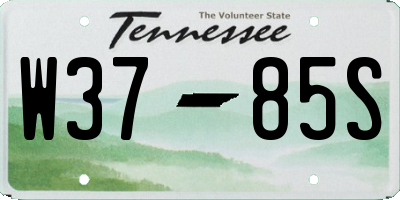 TN license plate W3785S
