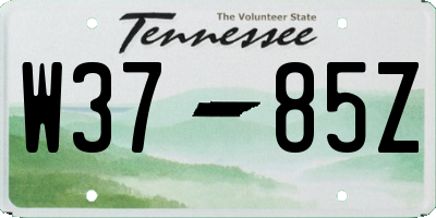 TN license plate W3785Z
