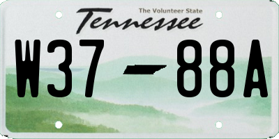 TN license plate W3788A