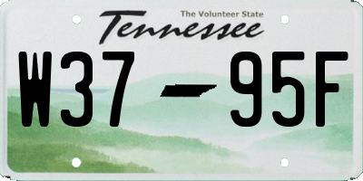 TN license plate W3795F