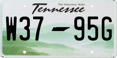 TN license plate W3795G