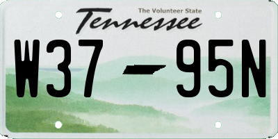 TN license plate W3795N