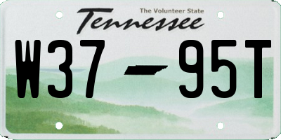 TN license plate W3795T