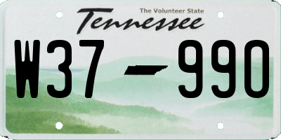 TN license plate W3799O