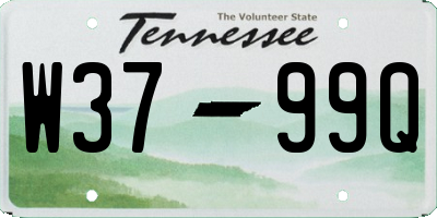 TN license plate W3799Q