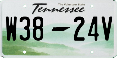 TN license plate W3824V