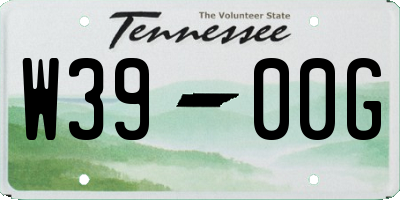 TN license plate W3900G