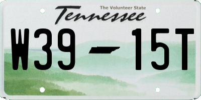 TN license plate W3915T