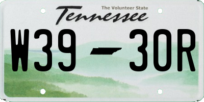 TN license plate W3930R