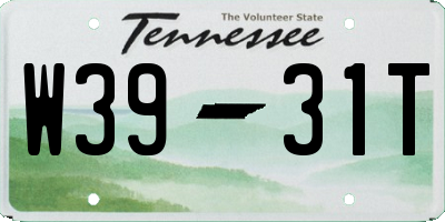 TN license plate W3931T