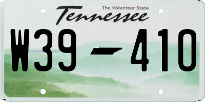 TN license plate W3941O