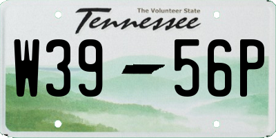 TN license plate W3956P