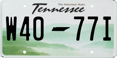 TN license plate W4077I