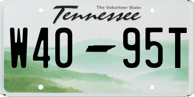 TN license plate W4095T