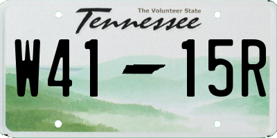 TN license plate W4115R