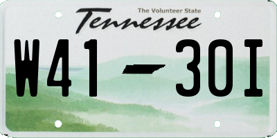 TN license plate W4130I