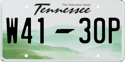 TN license plate W4130P