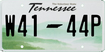 TN license plate W4144P