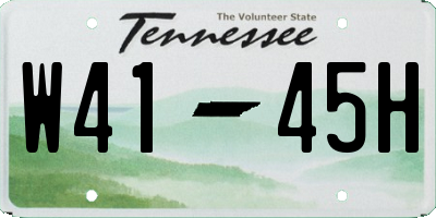 TN license plate W4145H