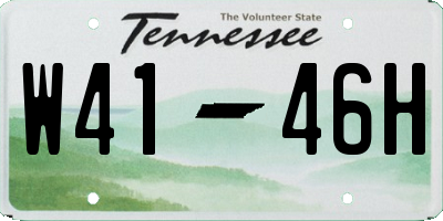 TN license plate W4146H