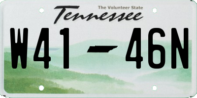 TN license plate W4146N