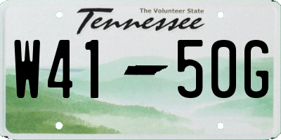 TN license plate W4150G