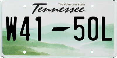 TN license plate W4150L