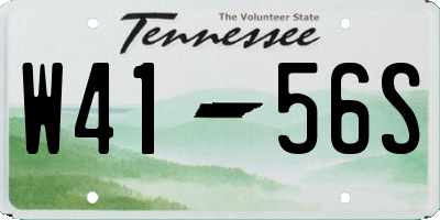 TN license plate W4156S