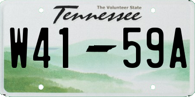 TN license plate W4159A