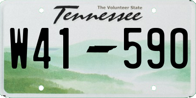 TN license plate W4159O