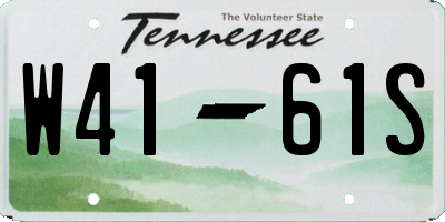 TN license plate W4161S