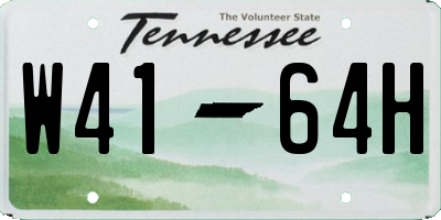TN license plate W4164H