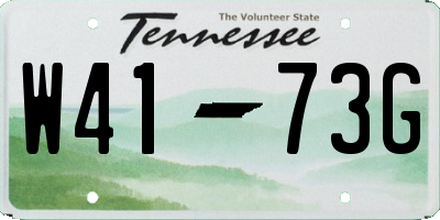 TN license plate W4173G