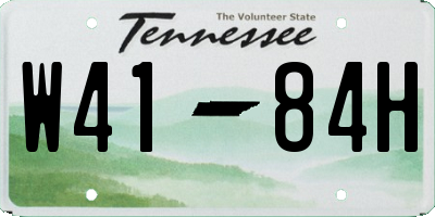 TN license plate W4184H