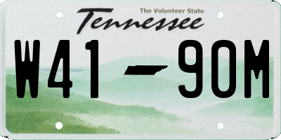TN license plate W4190M