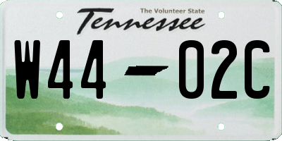 TN license plate W4402C