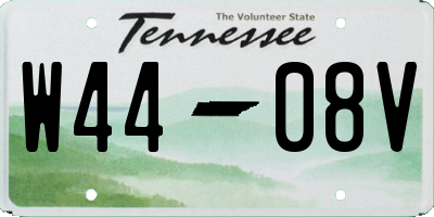 TN license plate W4408V
