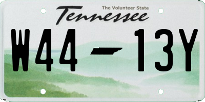 TN license plate W4413Y