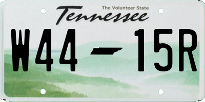 TN license plate W4415R
