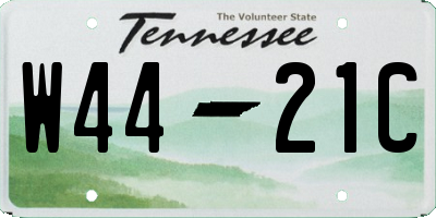 TN license plate W4421C