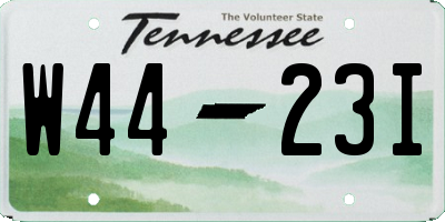 TN license plate W4423I