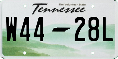 TN license plate W4428L