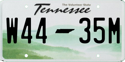 TN license plate W4435M