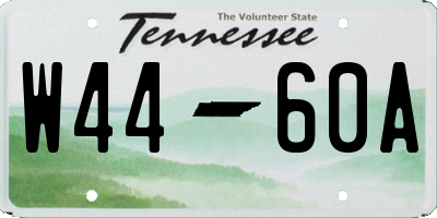 TN license plate W4460A
